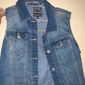 WAX jeans denim vest